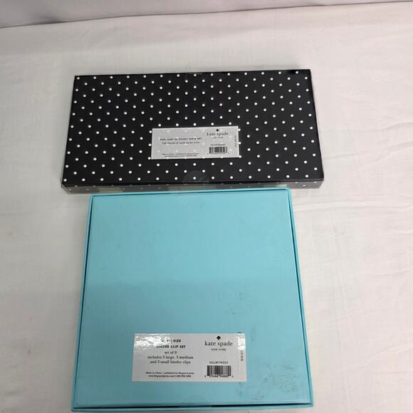 Kate Spade  Different size Binder Clips &  Assortment of  Sticky Note Set New - Picture 4 of 7